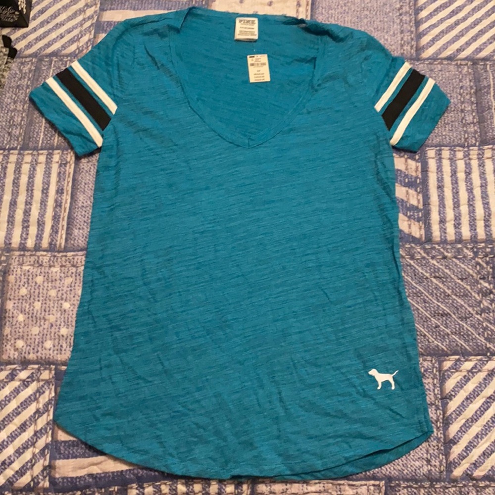 Brand new pink Victoria secret v-neck tee
